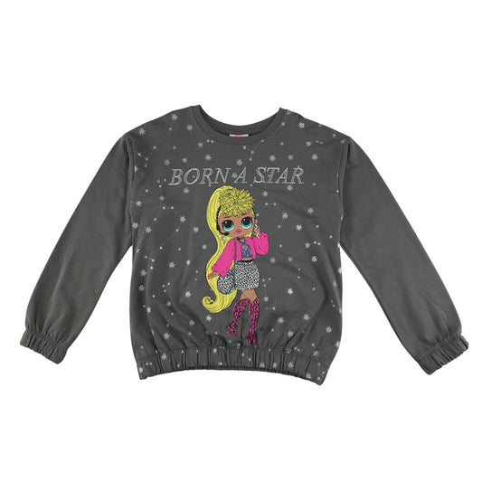 George sweater 10-11 years grey LOL Surprise graphic print cotton