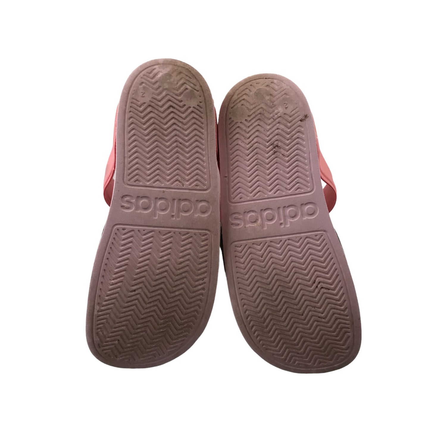 Adidas Sandals Shoe Size 2 Pink and Grey Foamy with Straps