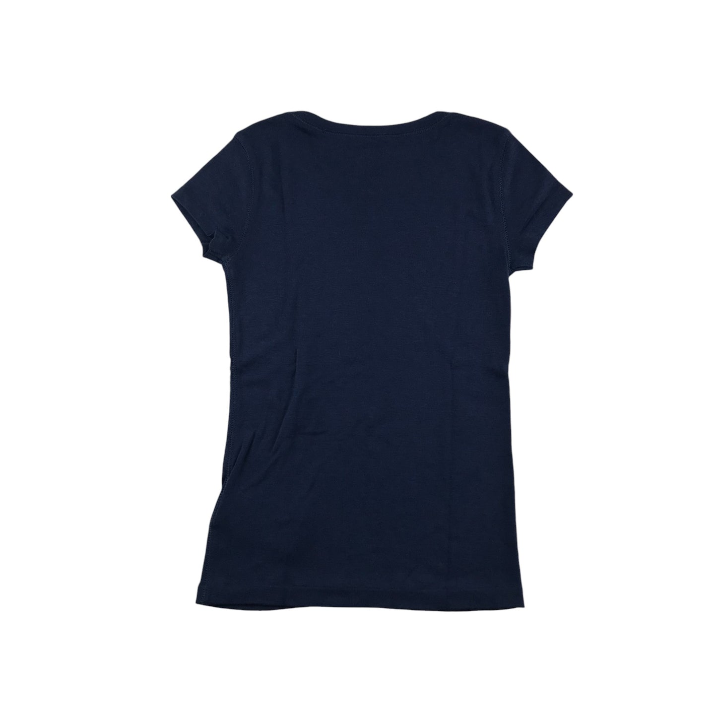 Ralph Lauren t-shirt 7-8 years navy plain with white embroidered logo