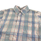 ZY shirt 7-8 years White Pink and blue checked cotton