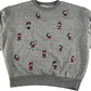 Primark sweater women's S grey Mickey and Mini Mouse embroidered design