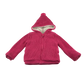 M&S Hooded Fleece 5-6 Years Pink Knit Zip Up