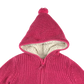 M&S Hooded Fleece 5-6 Years Pink Knit Zip Up