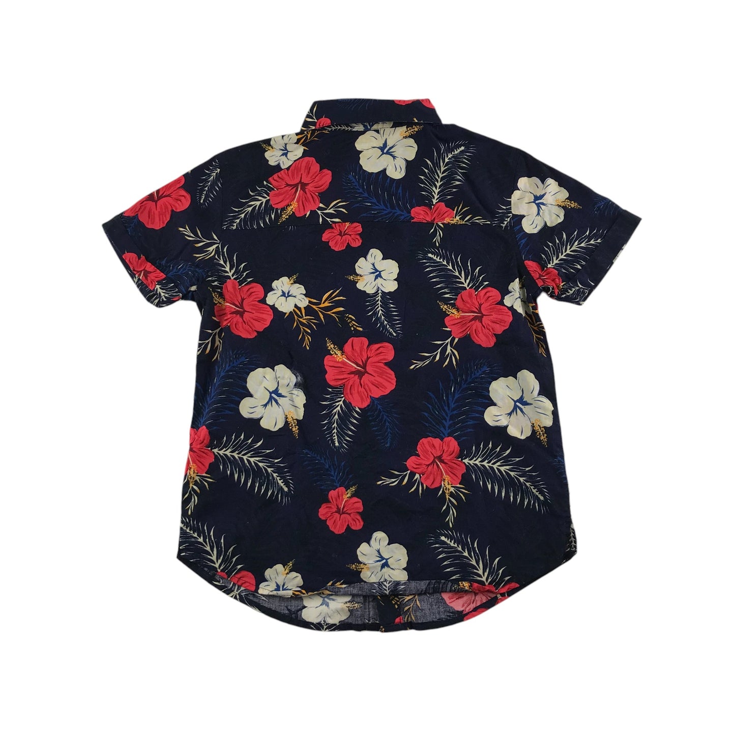 Primark shirt 8-9 years black floral design cotton