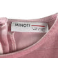 Minoti dress 6-7 years pink sleeveless velvety frilled shoulder