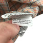 Benetton shirt 8-9 years orange checked with patches