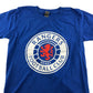 Gildan t-shirt 7-8 years blue rangers large badge print cotton