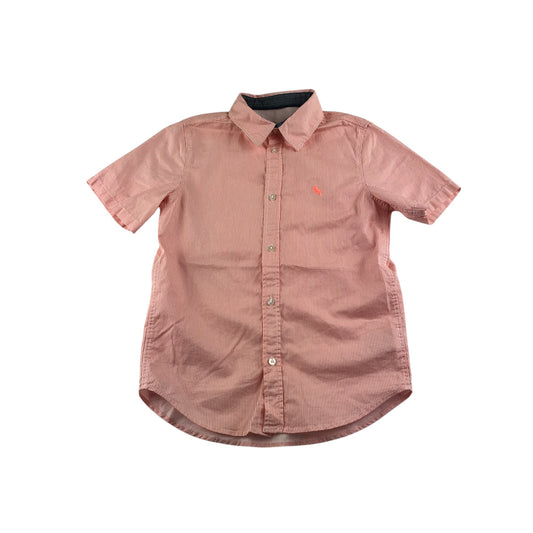 H&M shirt 8-9 years pink stripy button up cotton