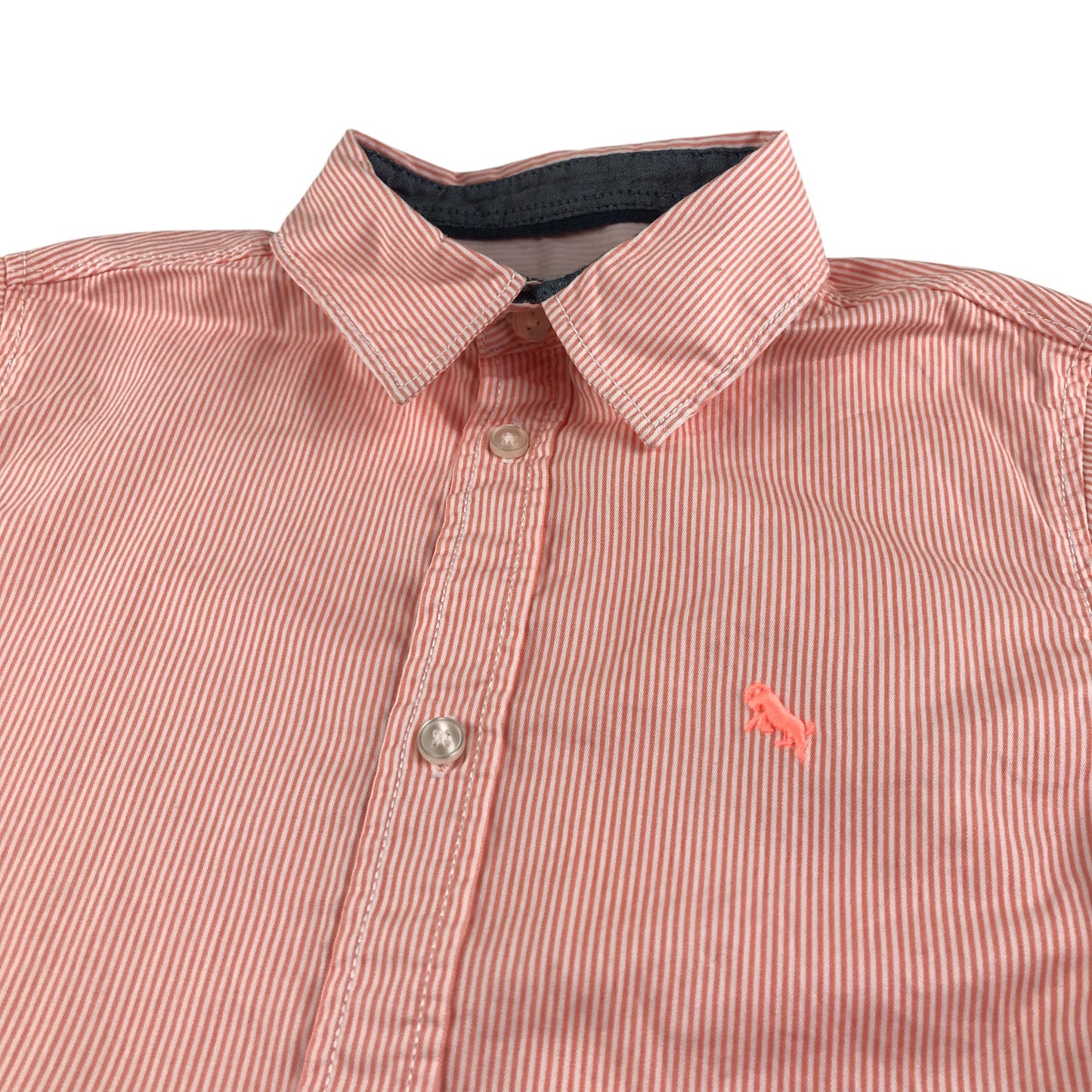 H&M shirt 8-9 years pink stripy button up cotton