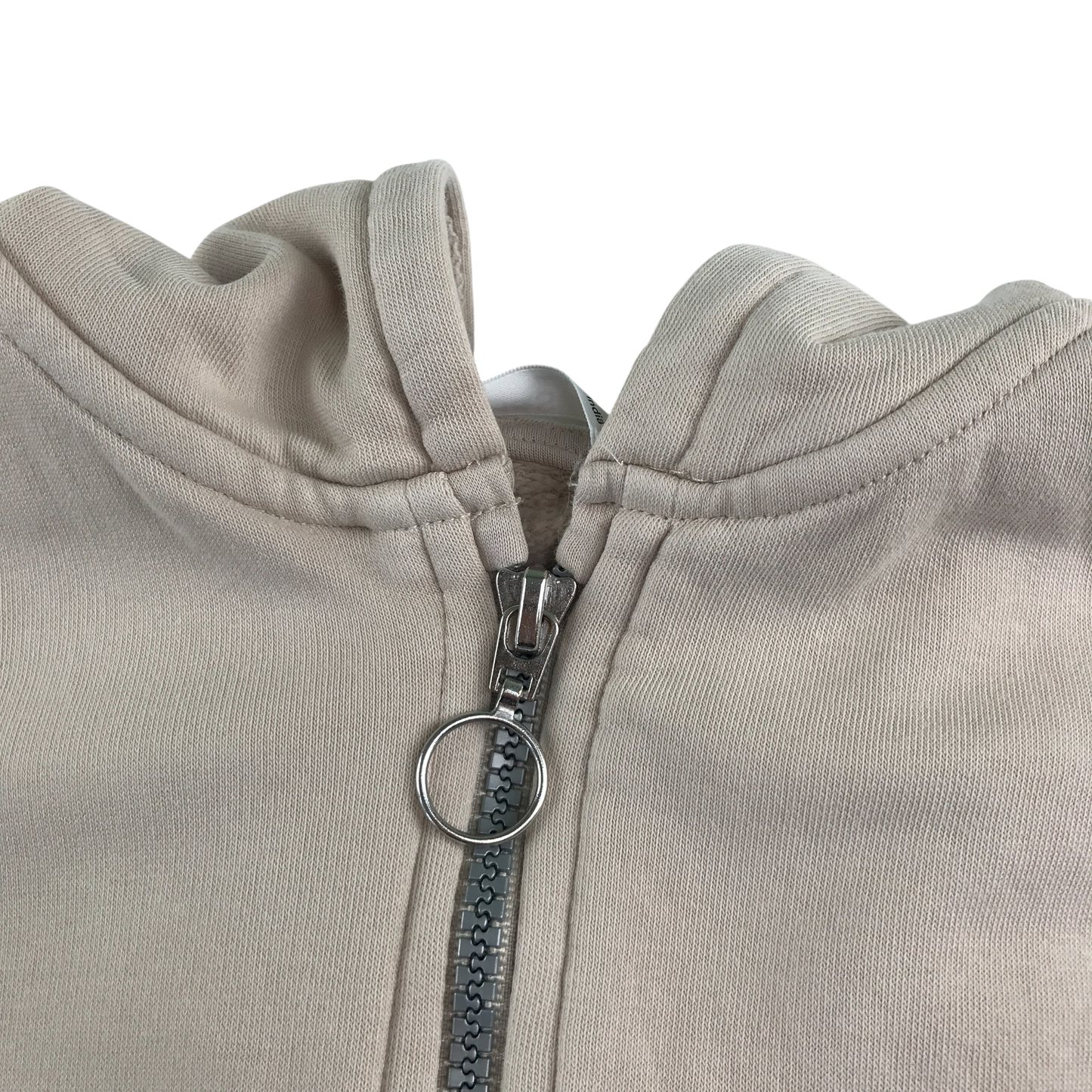 M&S Hooded Fleece 5-6 Years Beige Zip Up