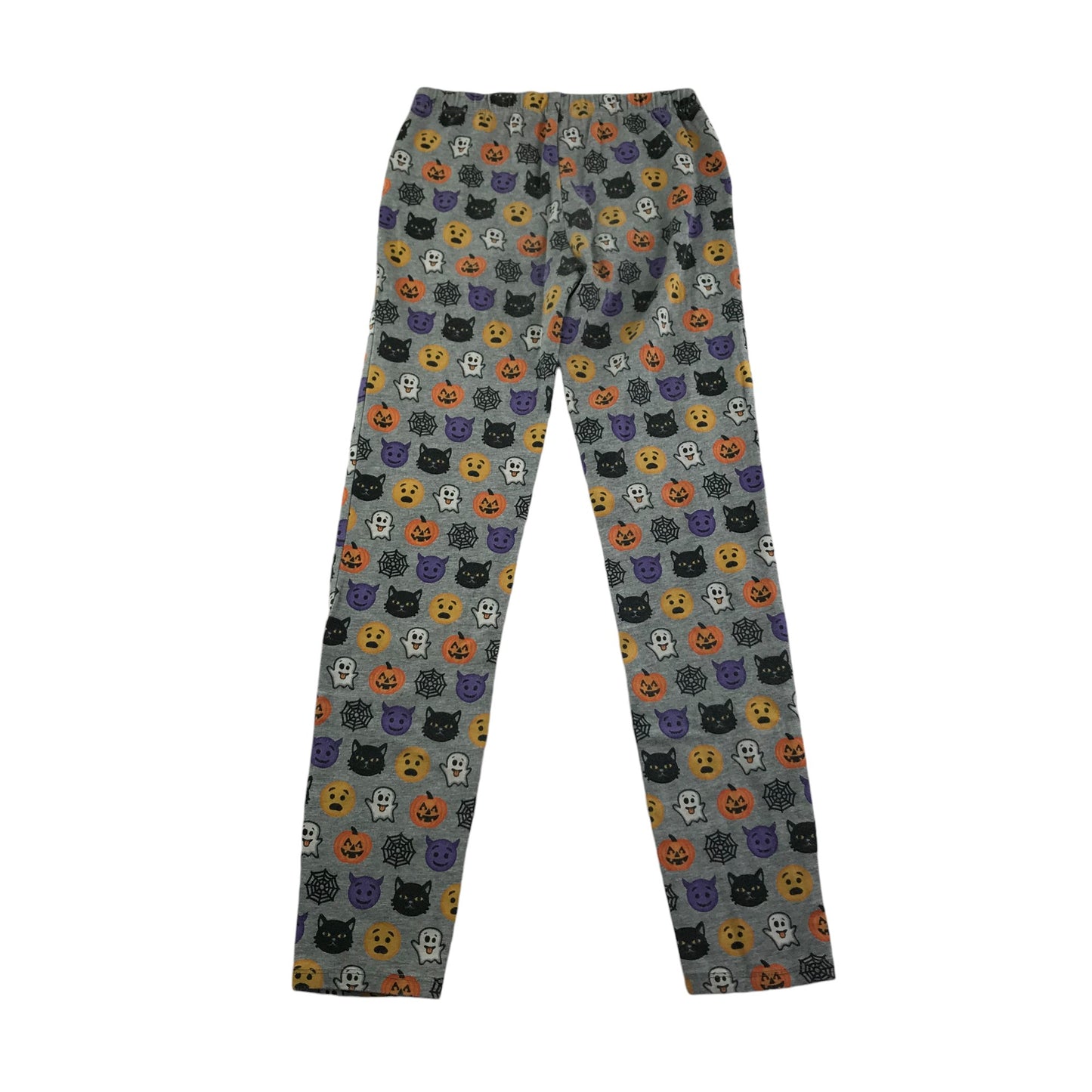 Gap leggings 9-10 years grey with Halloween emojis