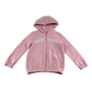 H&M Hooded Fleece 9-10 Years Pink Zip Up New York Text