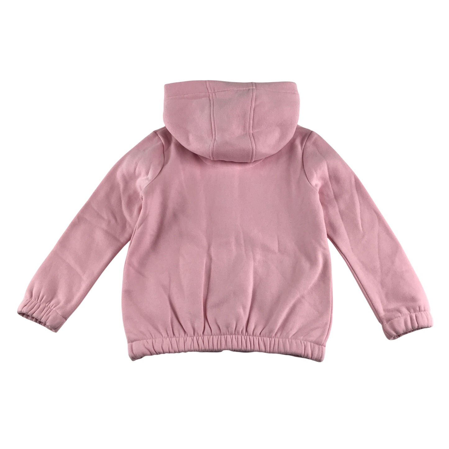 H&M Hooded Fleece 9-10 Years Pink Zip Up New York Text