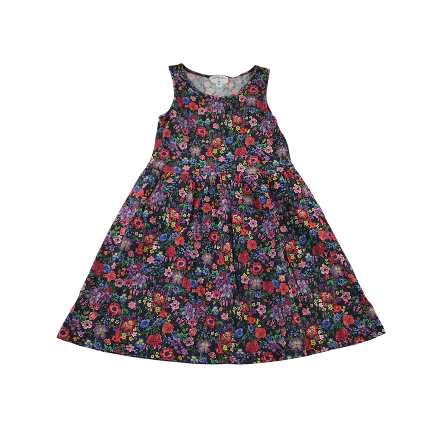 Natalie Lete x H&M Dress Age 7 Multicoloured Floral Pattern Cotton