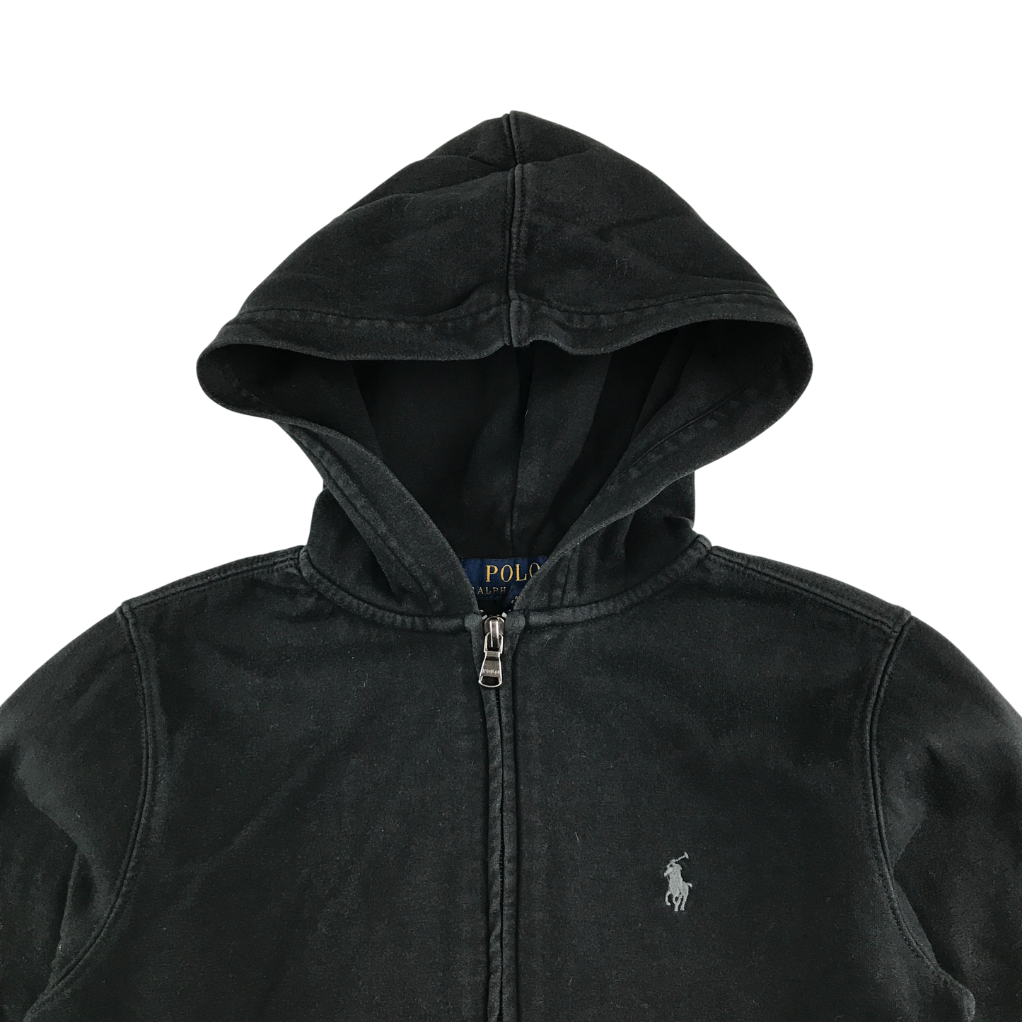 Ralph Lauren Hooded Fleece 8-9 Years Black Zip Up