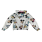 Primark Hooded Fleece 7-8 Years White Disney Print Zip Up