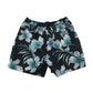 Easy swim trunks men's S blue and floral reversible