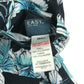 Easy swim trunks men's S blue and floral reversible