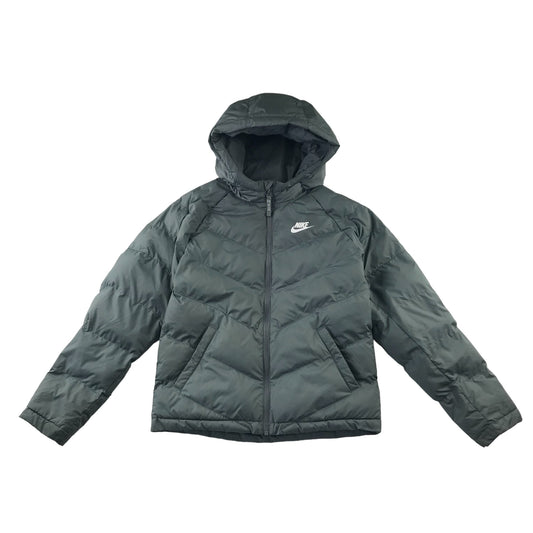 Nike jacket 11-12 years grey puffer with hood