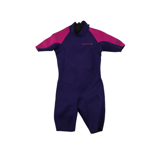 Decathlon Olaian swimsuit 6 years purple with pink detailing