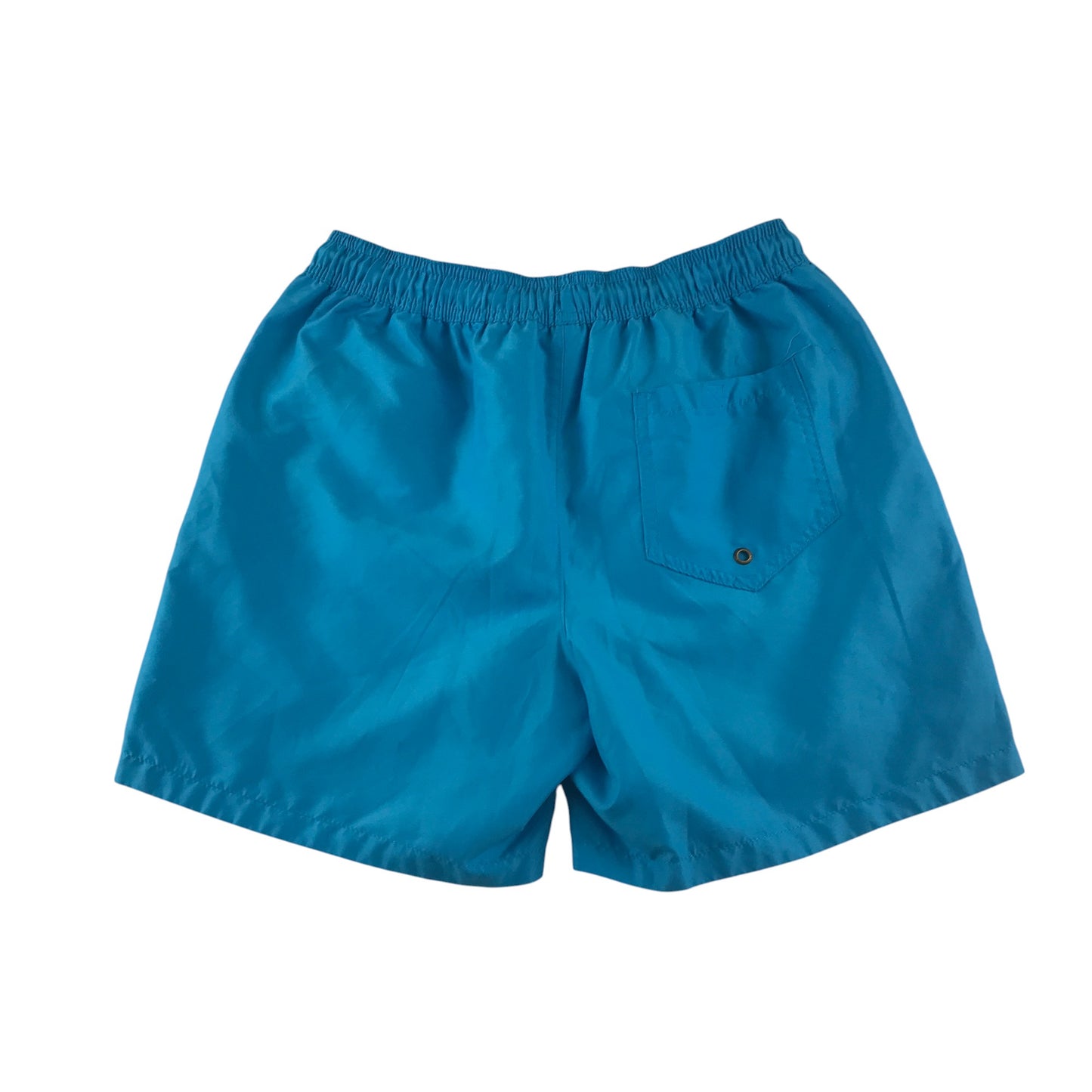 Easy swim trunks men's S blue and floral reversible
