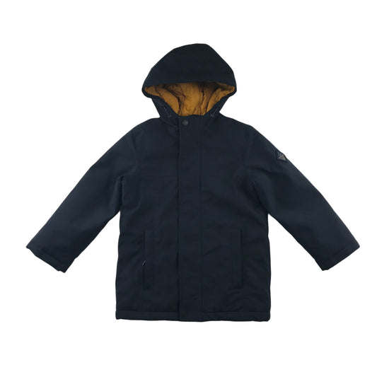 Joules jacket 5-6 years navy blue shower proof warm layered with hood