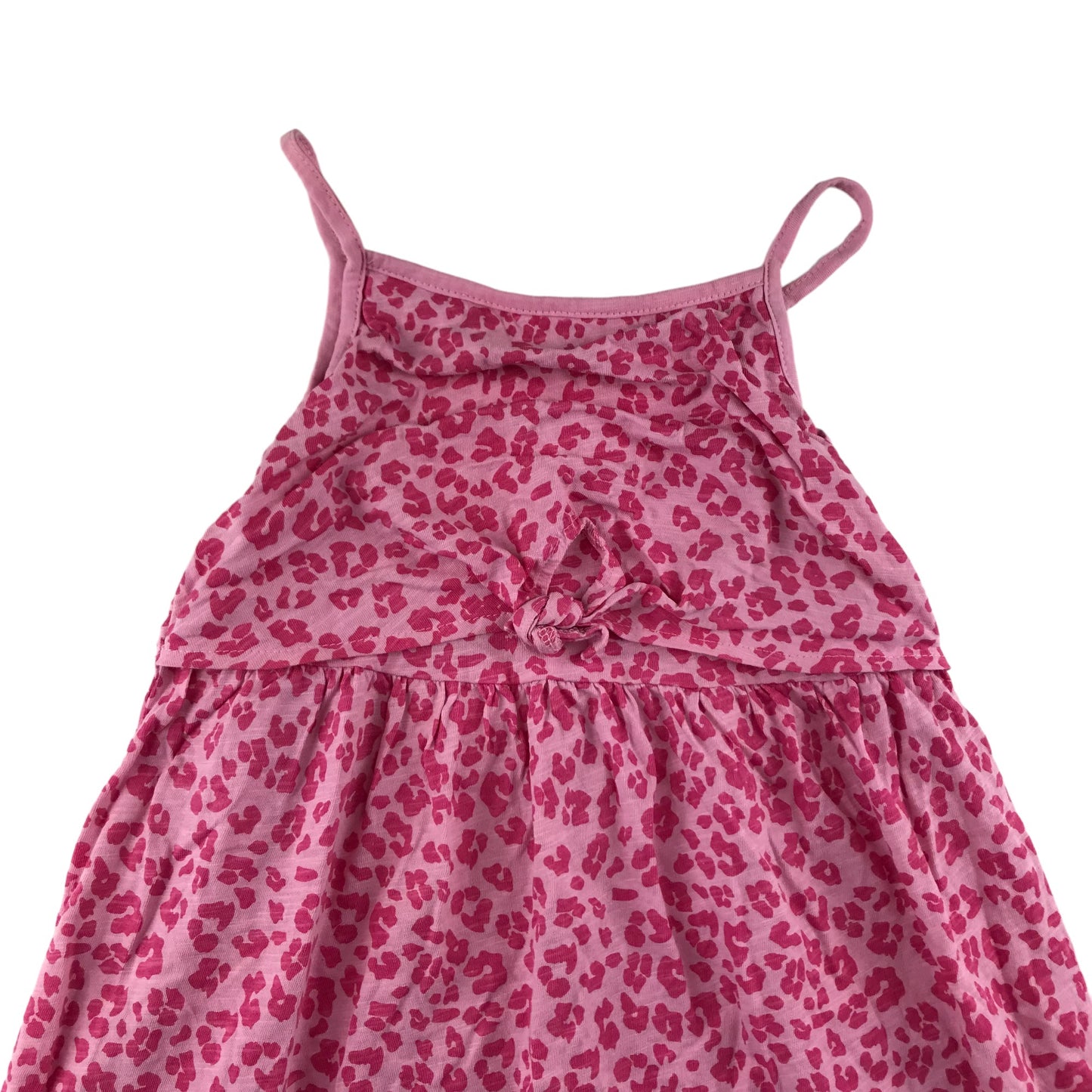 Matalan Dress Age 7 Pink Leopard Print Cotton