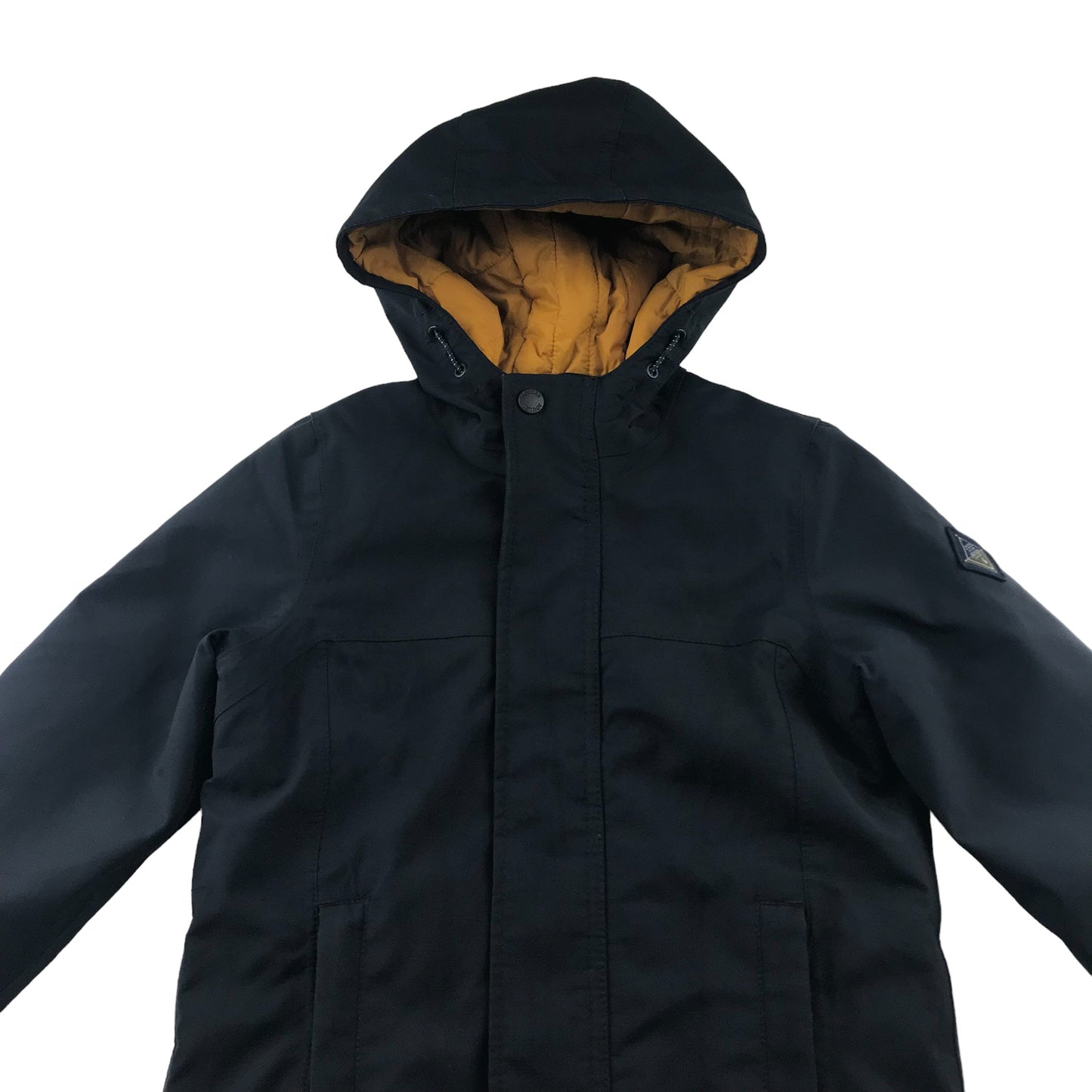 Joules jacket 5-6 years navy blue shower proof warm layered with hood