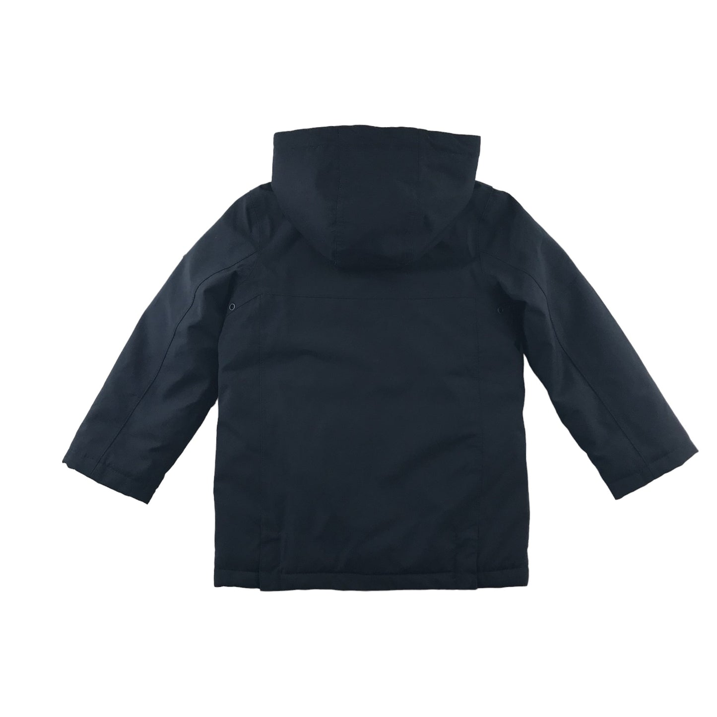 Joules jacket 5-6 years navy blue shower proof warm layered with hood