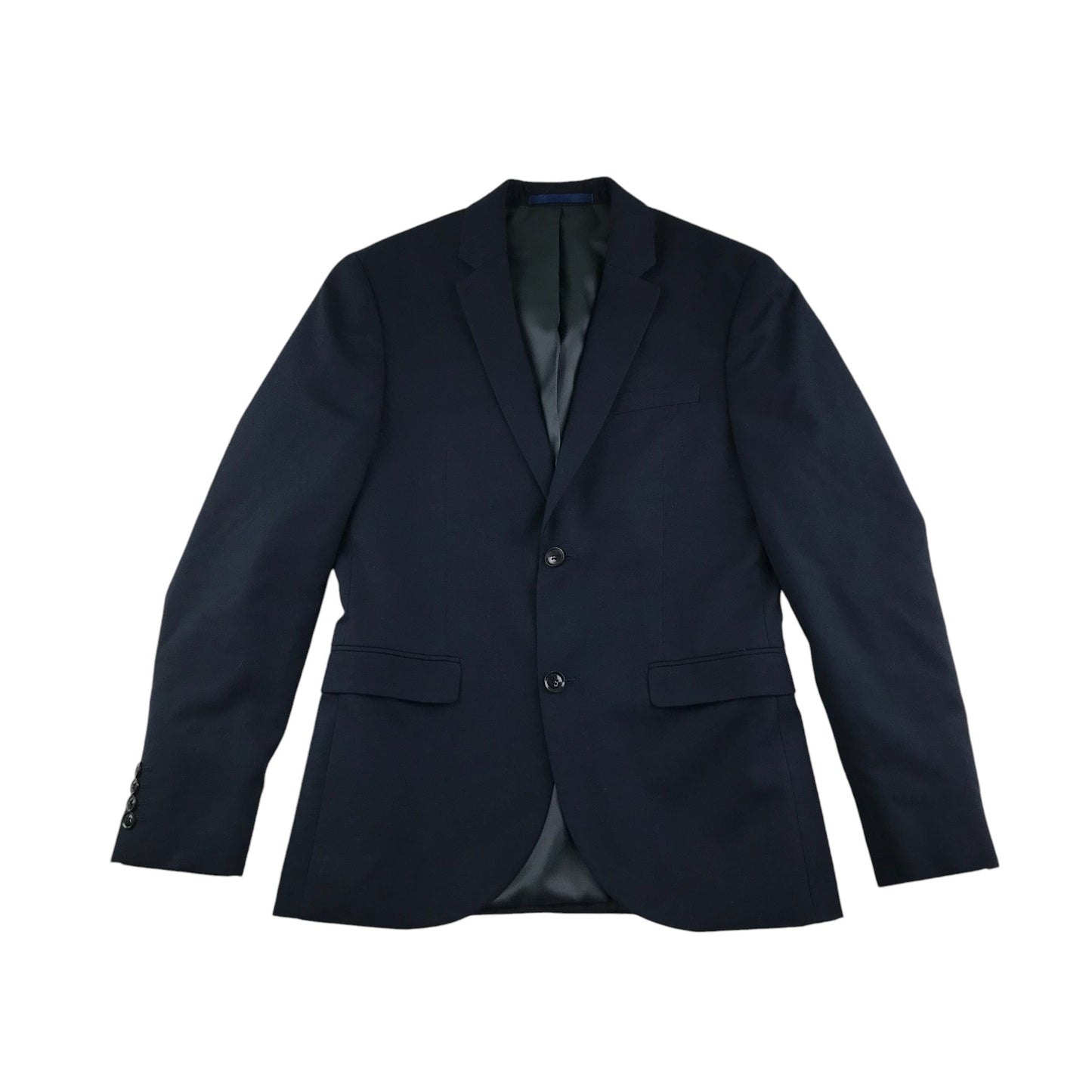 Topman blazer jacket men's UK 38R navy plain skinny fit