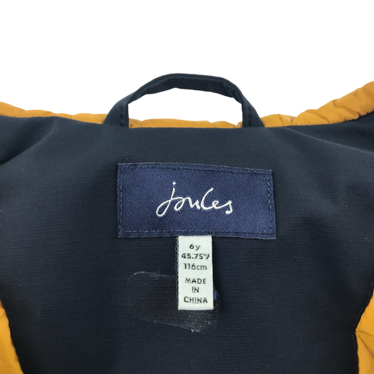 Joules jacket 5-6 years navy blue shower proof warm layered with hood