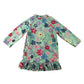 George swim set 5-6 years mint floral print frilled hem rash uv