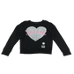 Sonneti Jumper 12-13 Years Black Love Heart Print