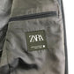 Zara blazer jacket men's EUR 48 navy plain