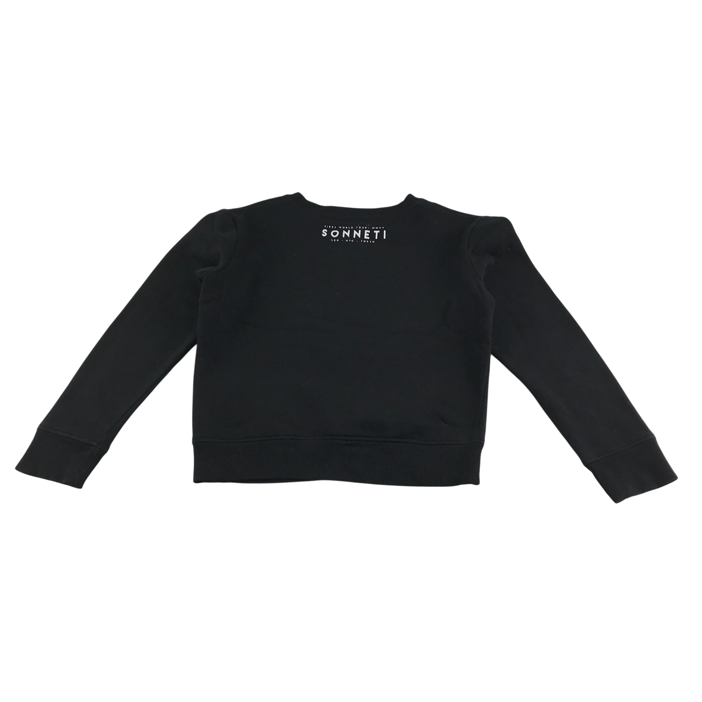 Sonneti Jumper 12-13 Years Black Love Heart Print