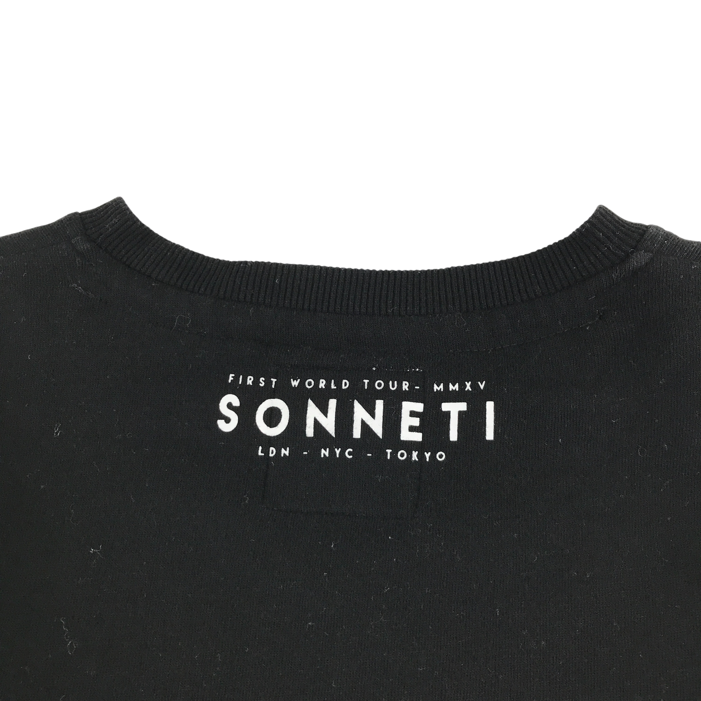 Sonneti Jumper 12-13 Years Black Love Heart Print