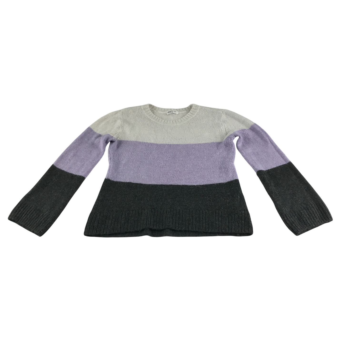 H&M Jumper 13-14 Years Multicoloured Stripe Knit