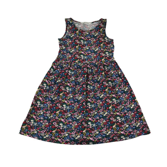 H&M Dress Age 9 Multicoloured Floral Cotton