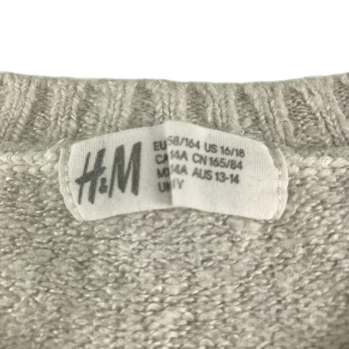 H&M Jumper 13-14 Years Multicoloured Stripe Knit