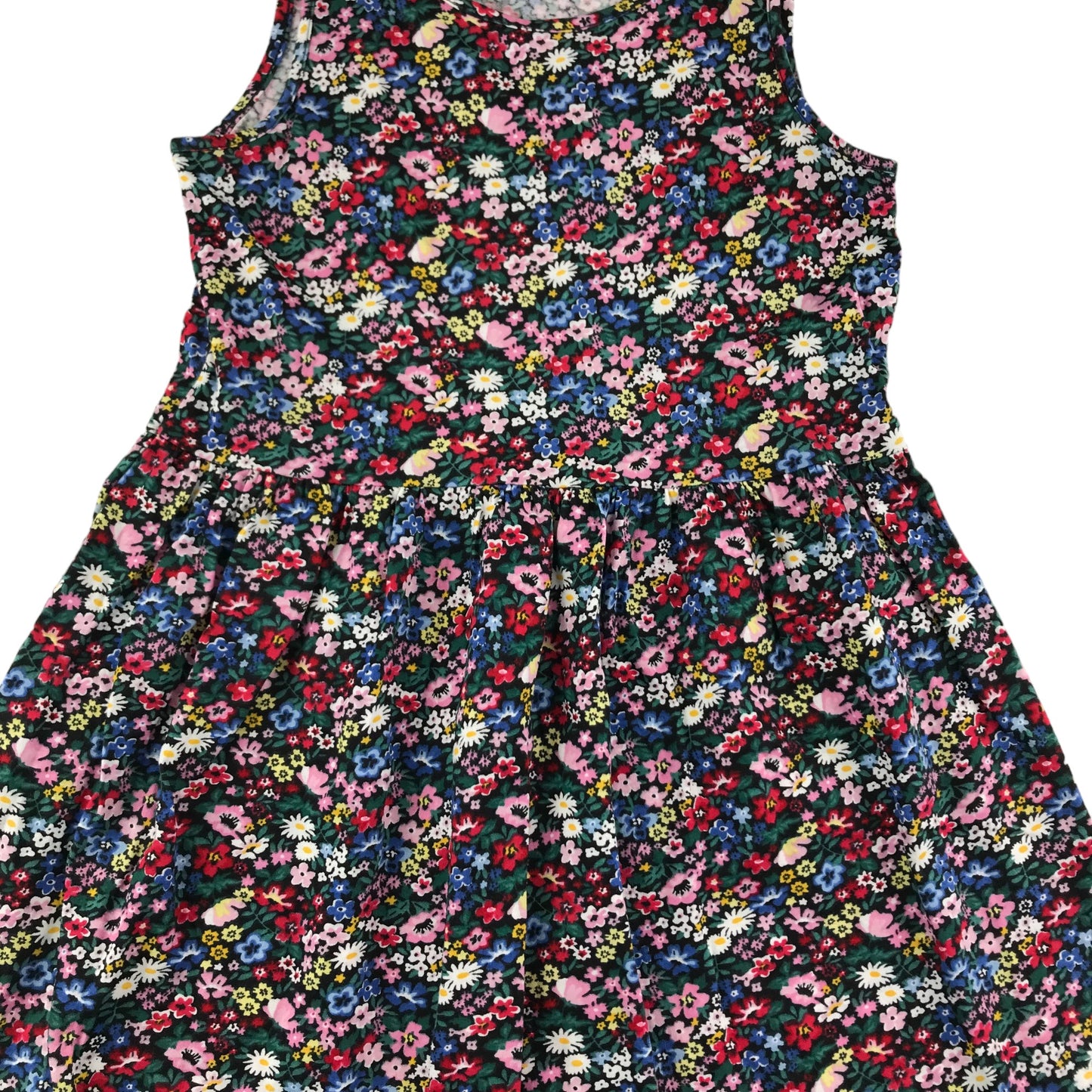 H&M Dress Age 9 Multicoloured Floral Cotton