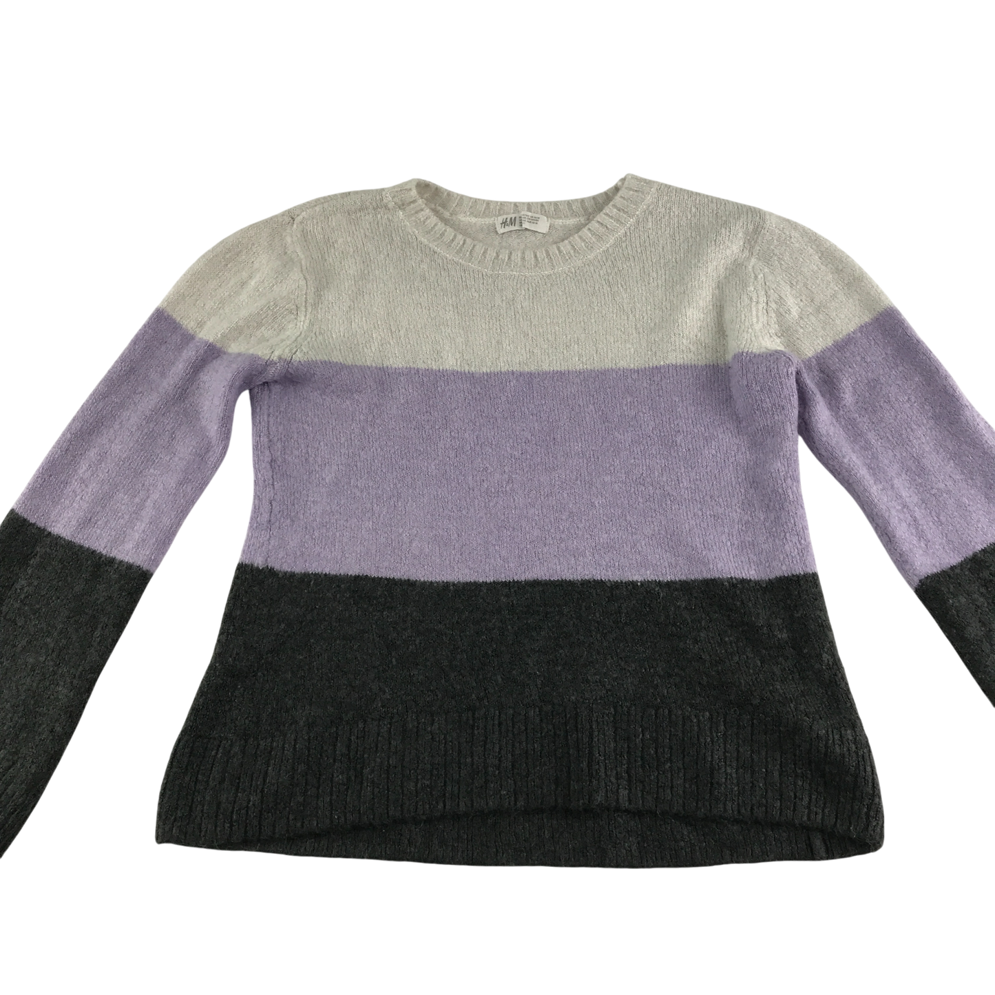 H&M Jumper 13-14 Years Multicoloured Stripe Knit
