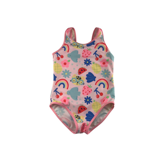 George swimsuit 5-6 years pink multiprint one piece cossie