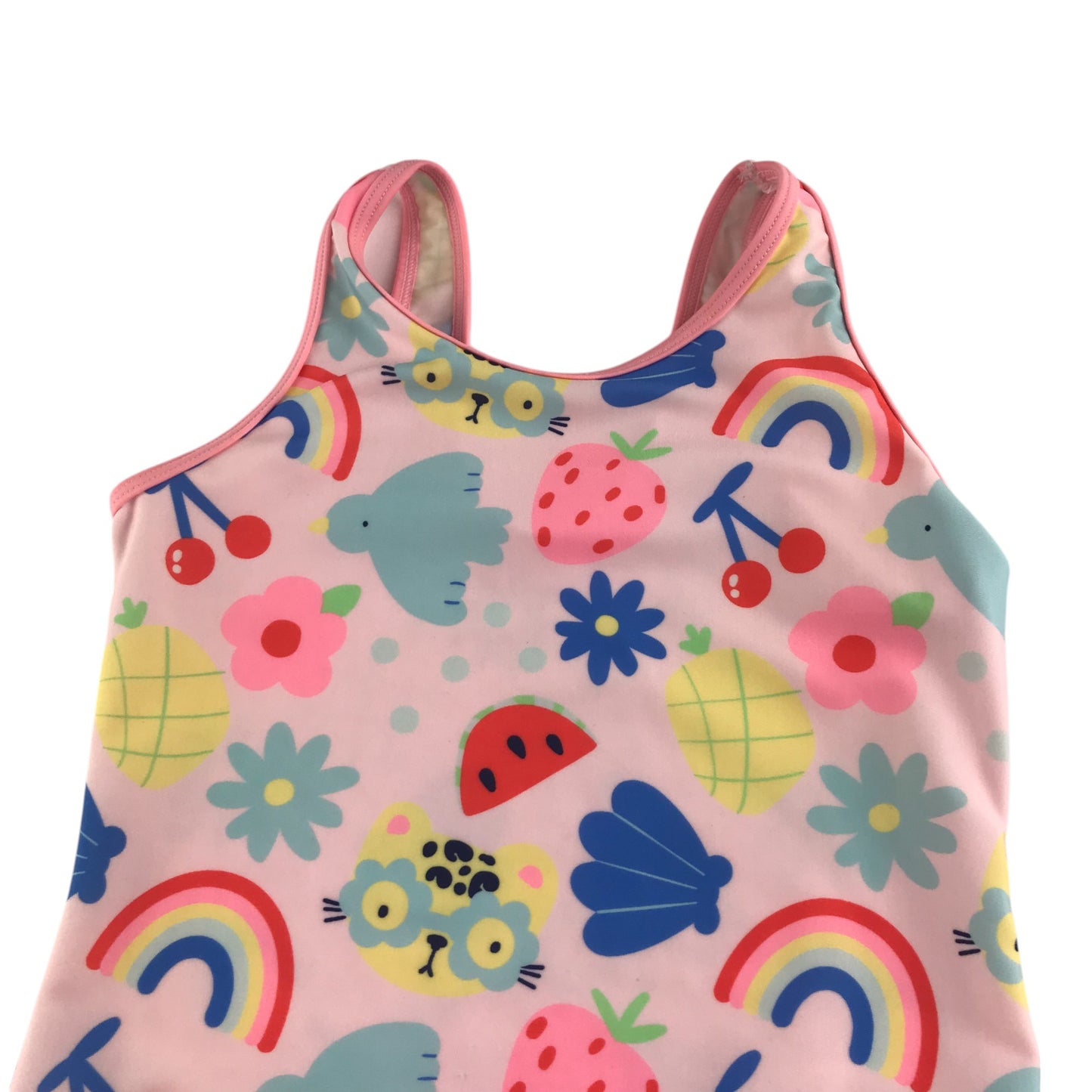 George swimsuit 5-6 years pink multiprint one piece cossie