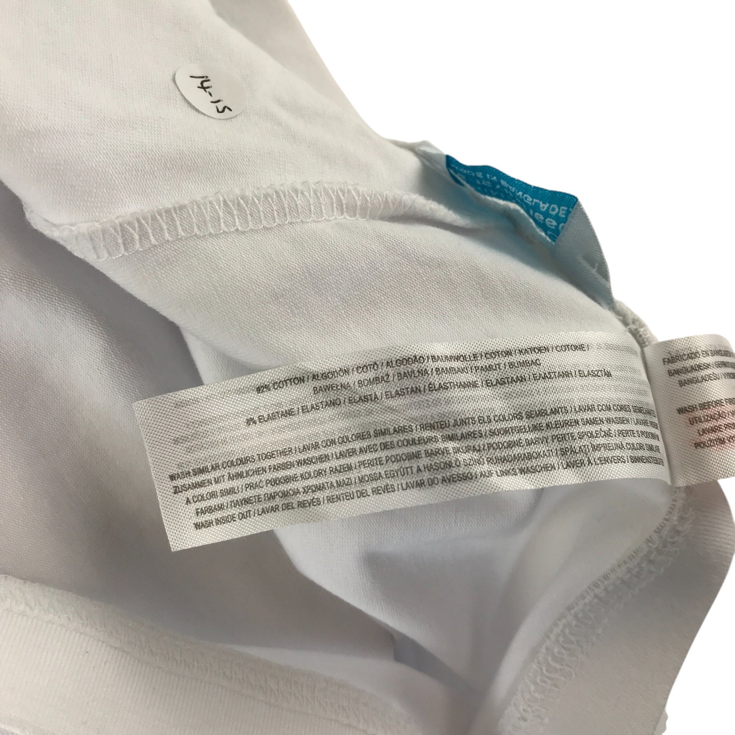 Primark leggings 14-15 years white plain