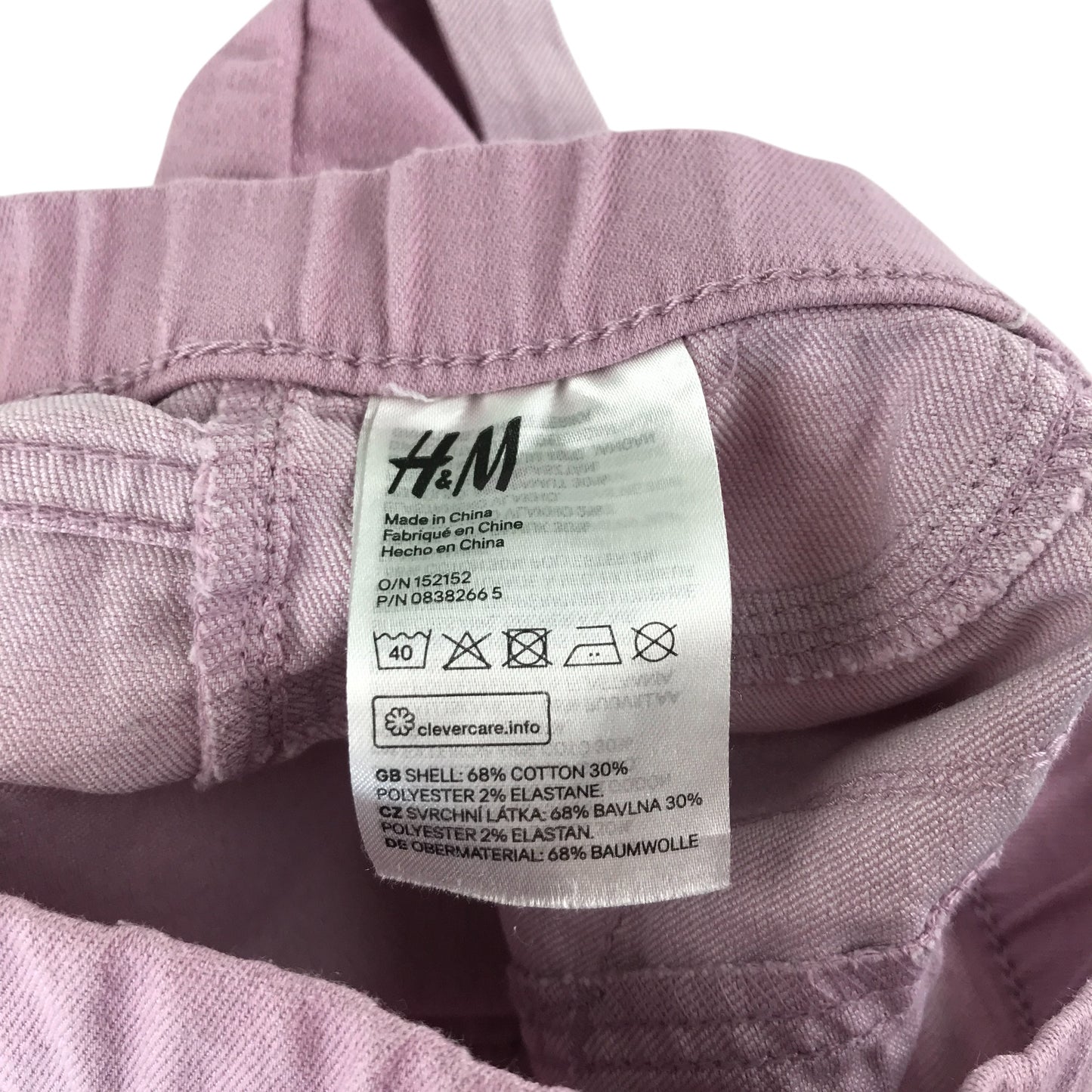 H&M shorts 6-7 years pink plain jegging style