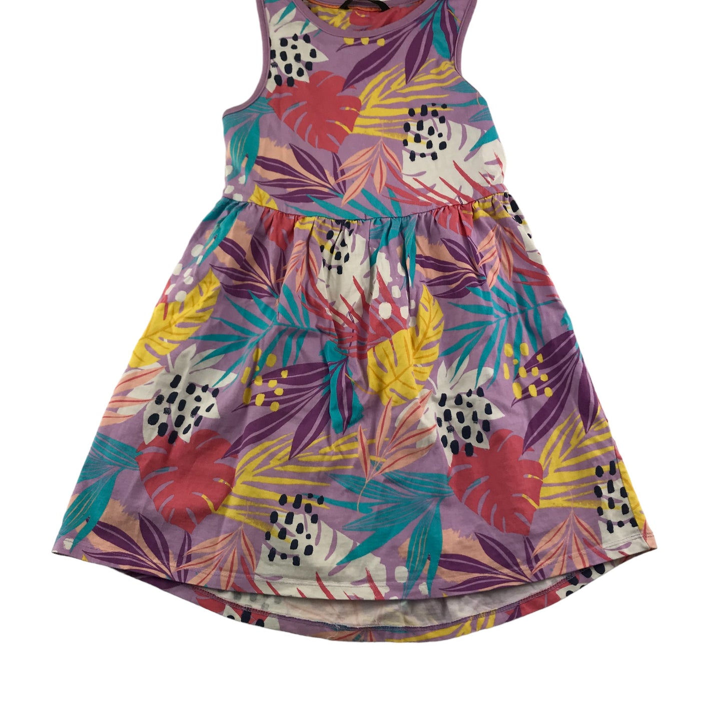 George Dress Age 7 Multicoloured Leaf print Cotton