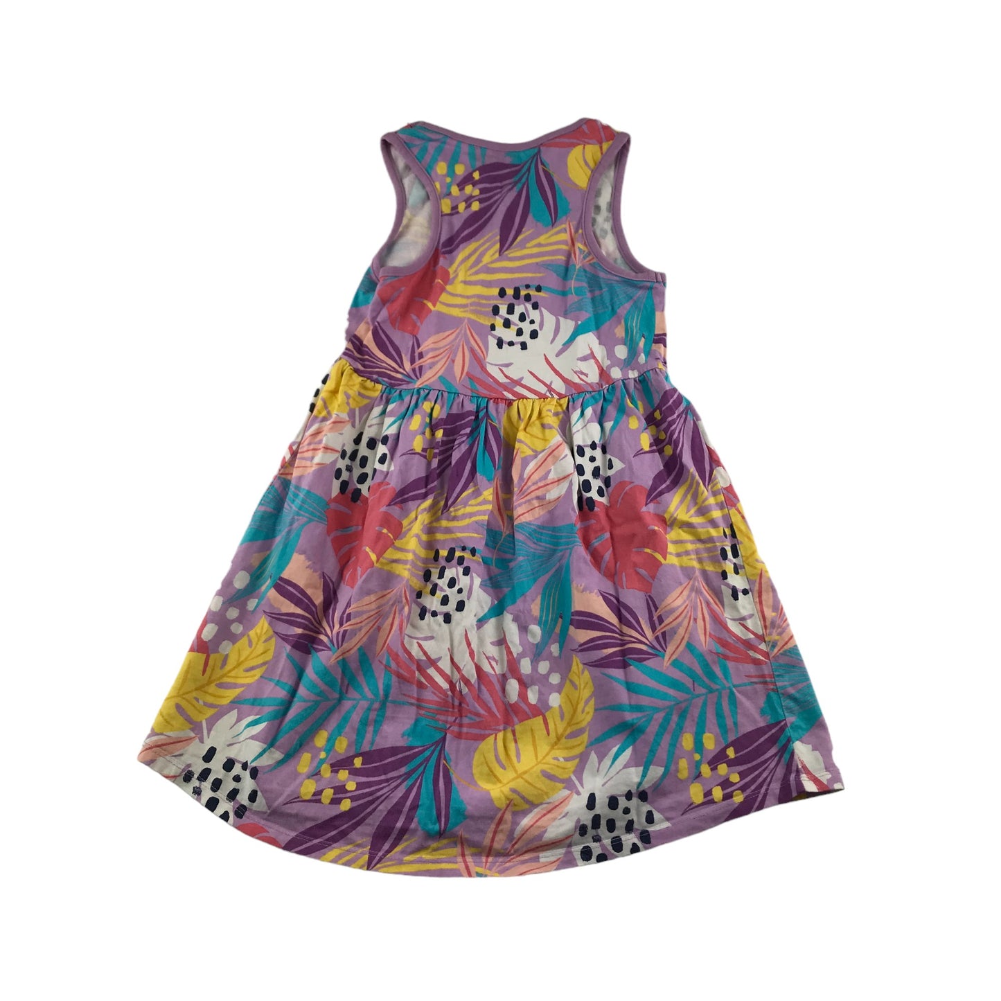 George Dress Age 7 Multicoloured Leaf print Cotton