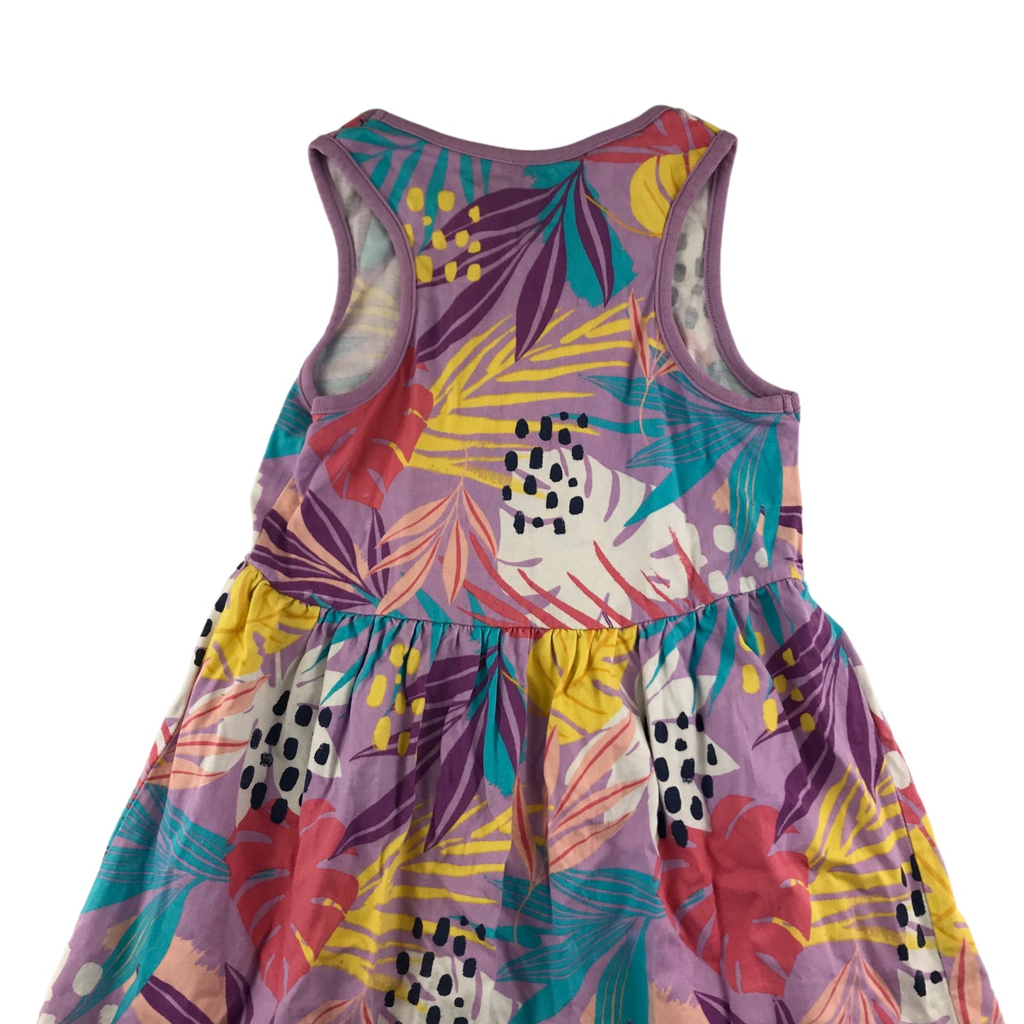 George Dress Age 7 Multicoloured Leaf print Cotton