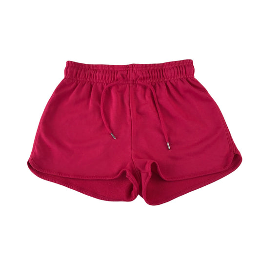 Primark shorts women's 4/6 pink plain elasticated waist