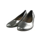 M&S Insolia Low Heel Shoes Shoe Size 5.5 Silver Shiny Hunky Heel